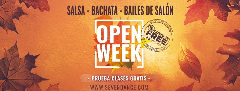 Las Open Week para cursos trimestrales de Salsa, Bachata o Bailes de salón de nuestras academias de baile