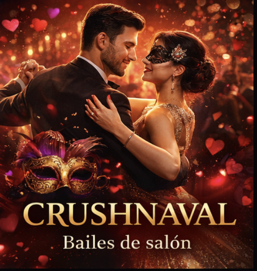 Concurso de disfraces de bailes de salón en Seven Dance durante el evento Crushnaval en Barcelona