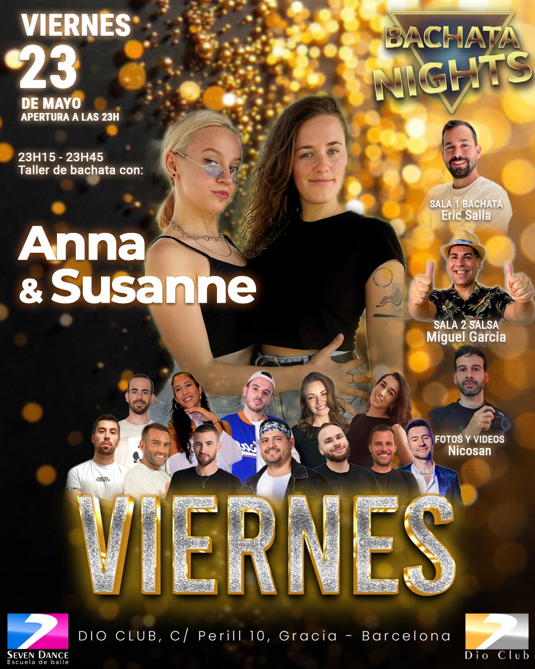 Escuela de Baile Seven Dance Barcelona con prácticas y clases de baile, bachata y salsa