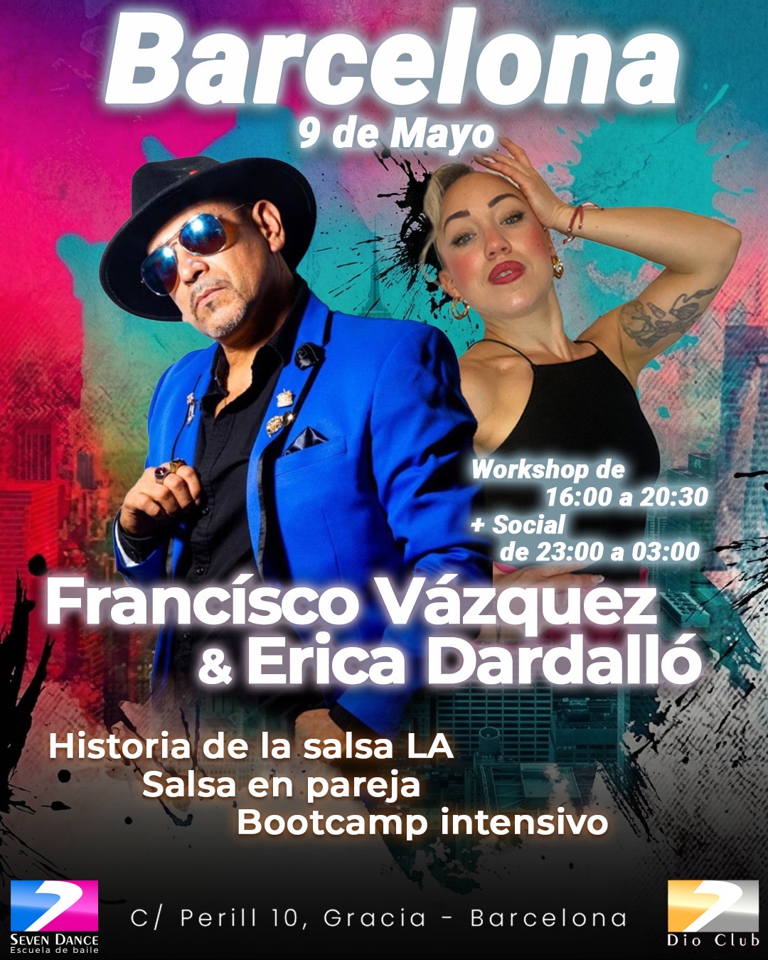 FRANCISCO VÁZQUEZ EN BARCELONA Después de años, uno de los creadores del estilo LA vuelve a Barcelona para una jornada completa de formación y experiencia en salsa.