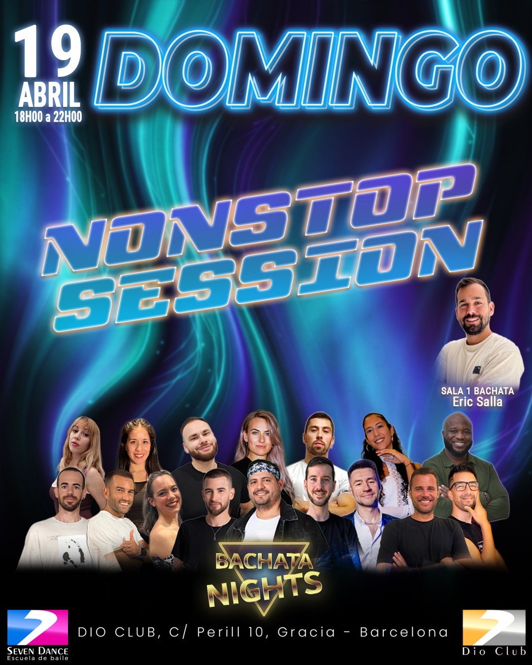 Escuelas de Baile Seven Dance Barcelona con prácticas y clases de baile, bachata y salsa