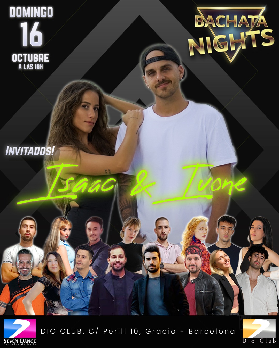 Escuelas de Baile Seven Dance Barcelona con prácticas y clases de baile, bachata y salsa
