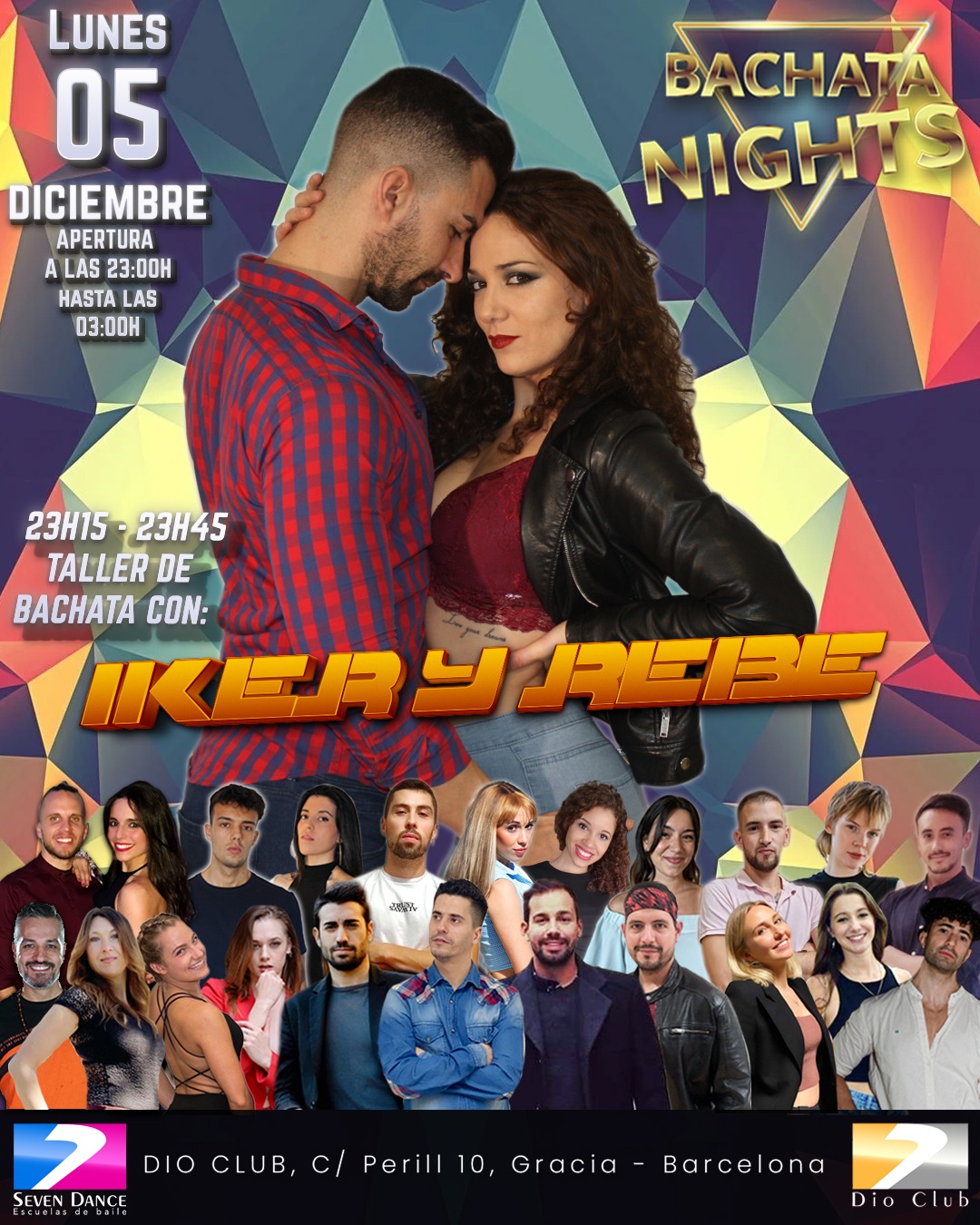 Escuela de Baile Seven Dance Barcelona con prácticas y clases de baile, bachata y salsa