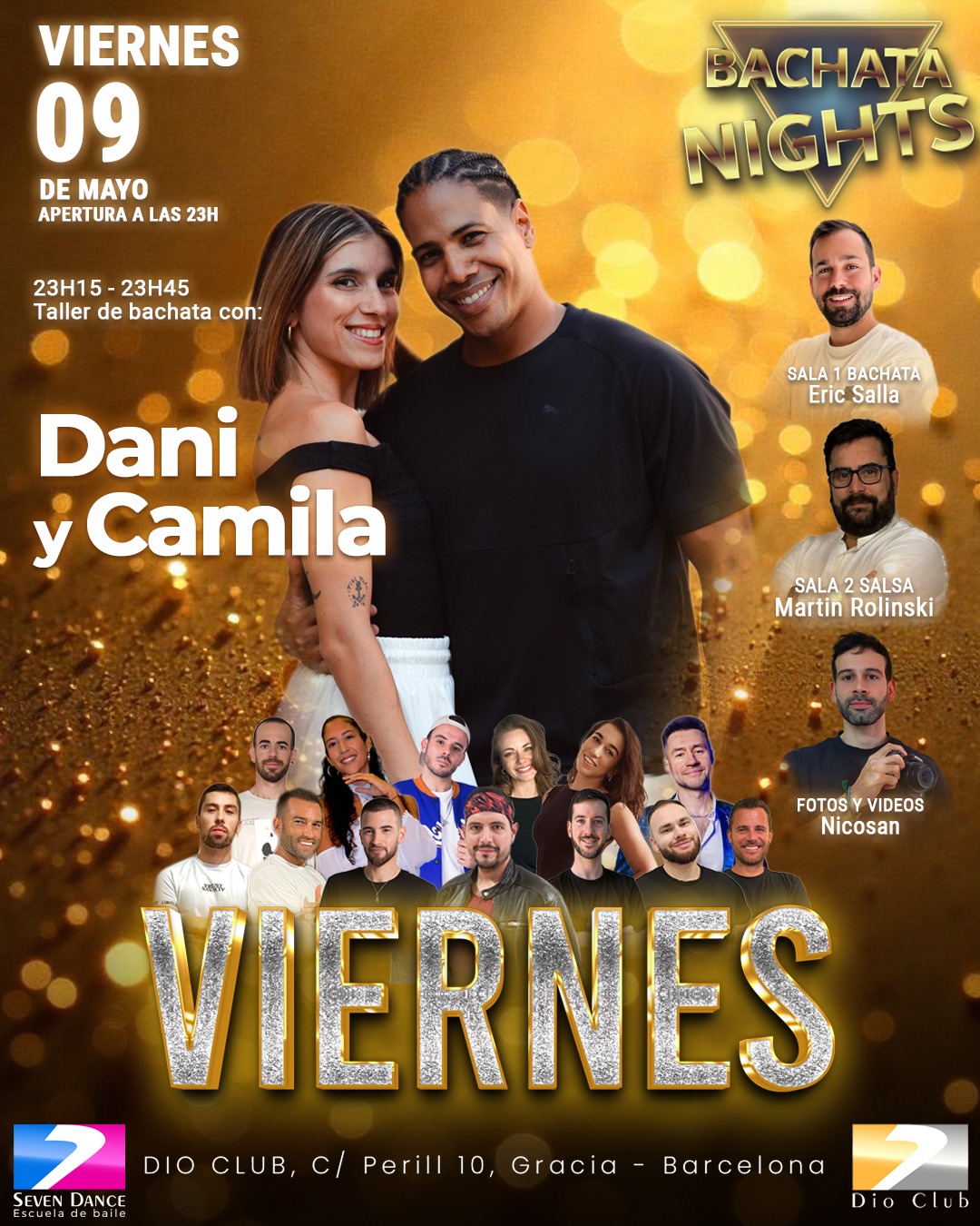 Escuela de Baile Seven Dance Barcelona con prácticas y clases de baile, bachata y salsa