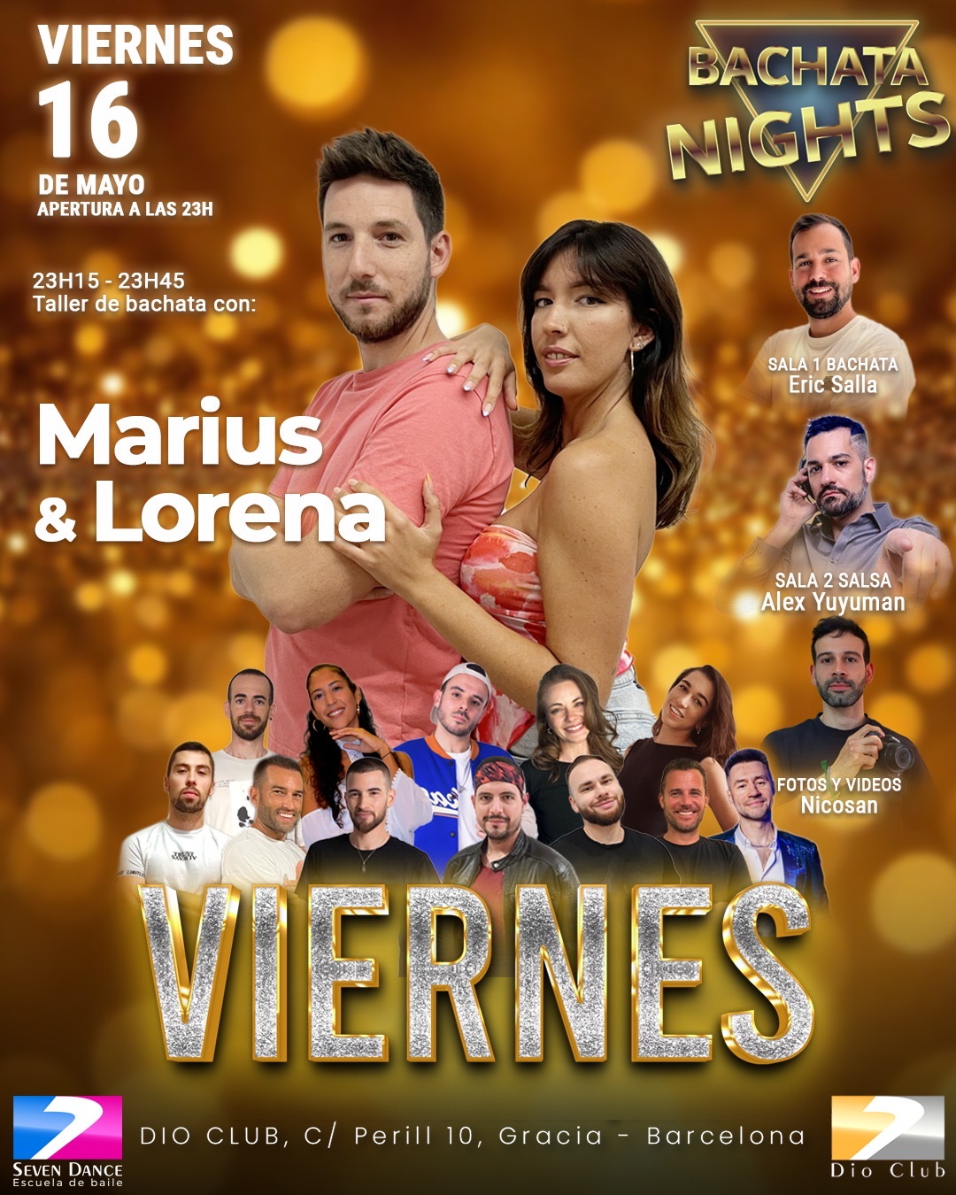 Escuela de Baile Seven Dance Barcelona con prácticas y clases de baile, bachata y salsa