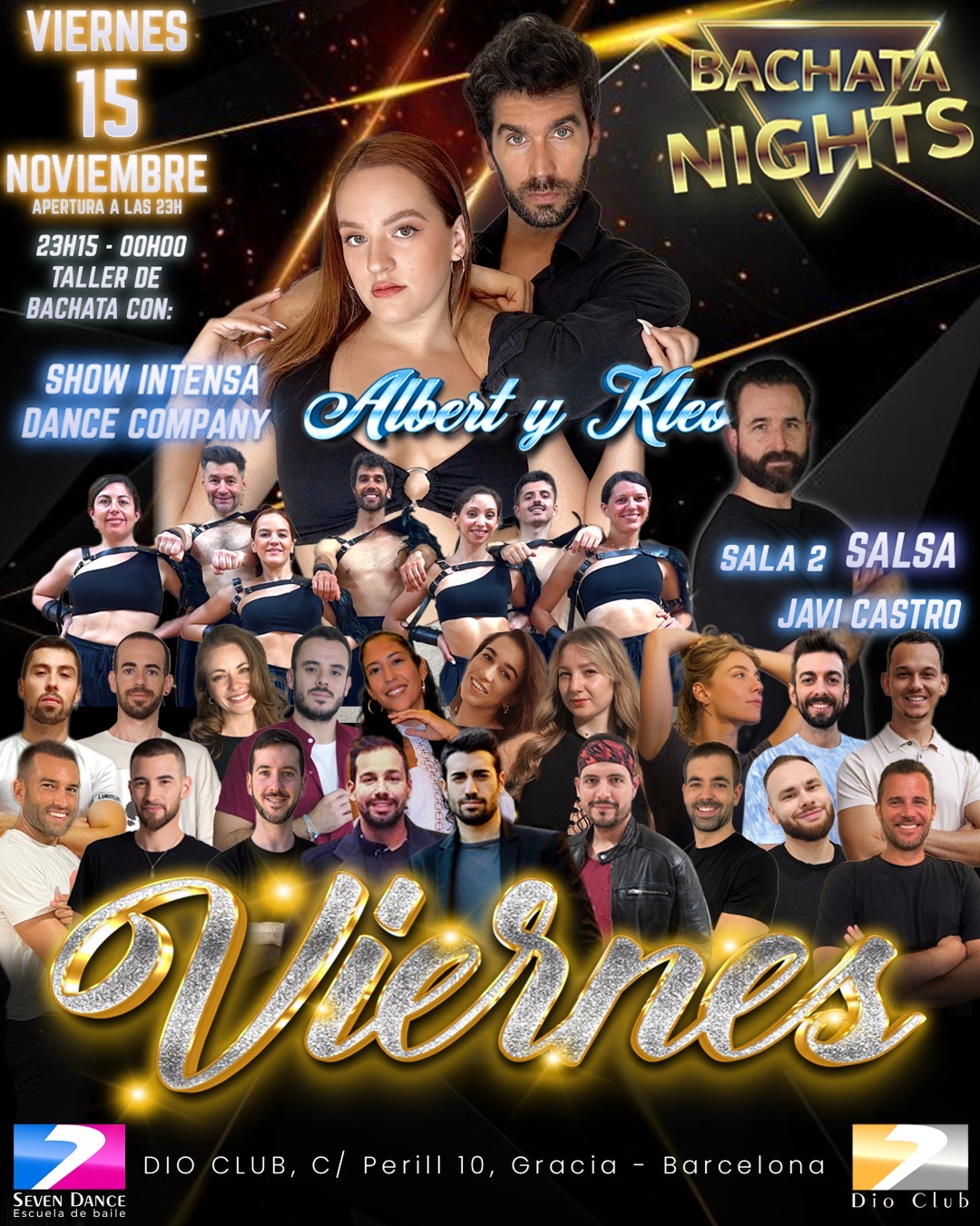 Escuela de Baile Seven Dance Barcelona con prácticas y clases de baile, bachata y salsa
