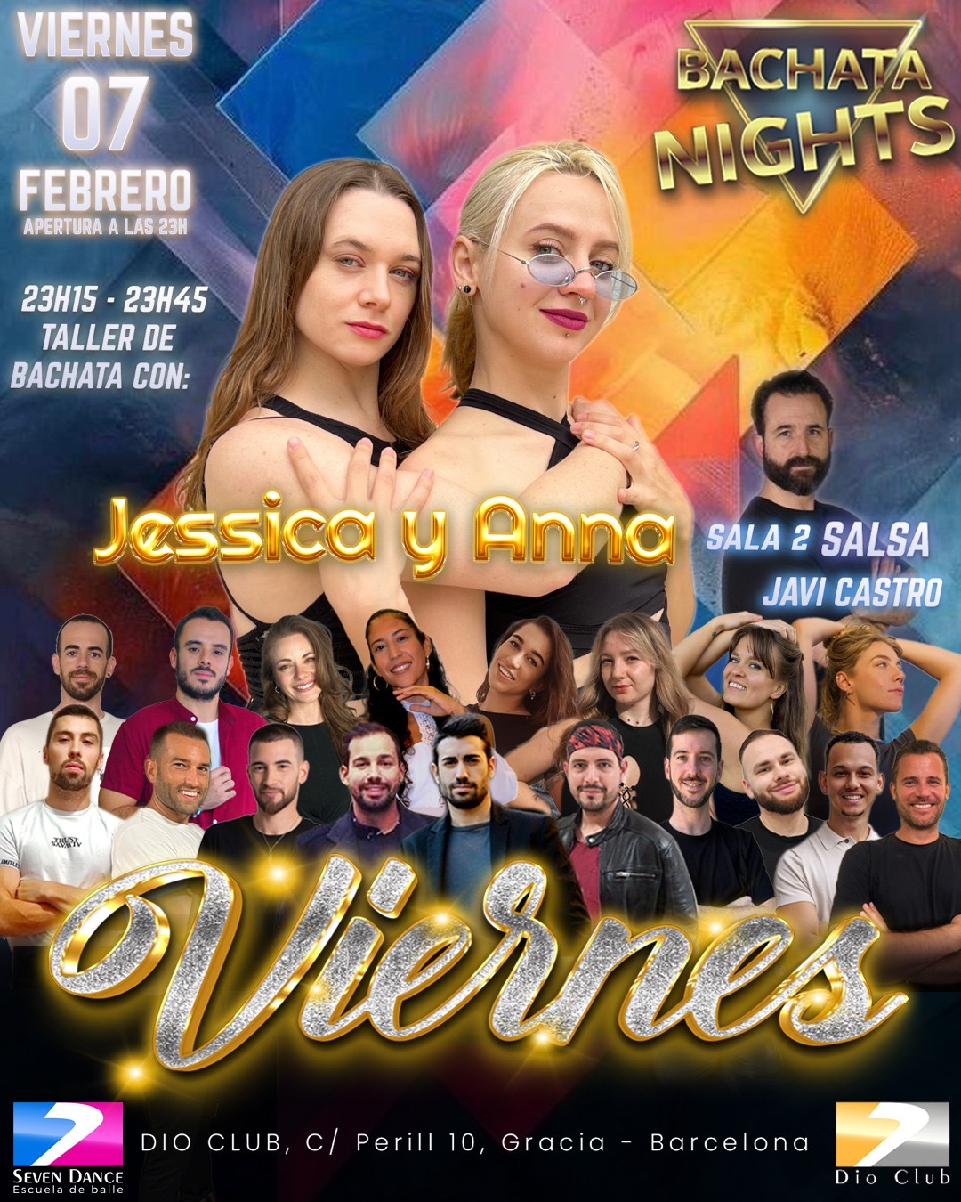 Escuela de Baile Seven Dance Barcelona con prácticas y clases de baile, bachata y salsa